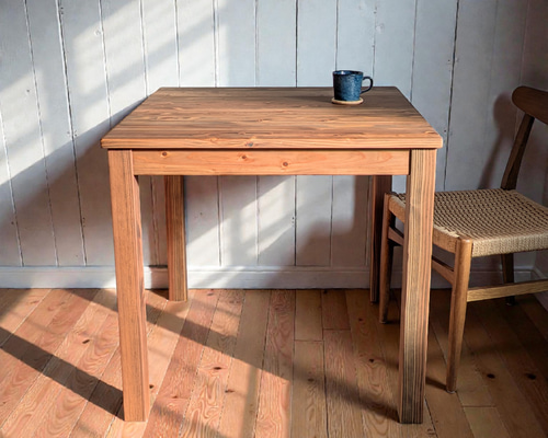 コーヒーテーブル　カフェテーブル　木製テーブル　ダイニングテーブル cafe table 80×80cm】サイズオーダー可能 カフェテーブル/ダイニング