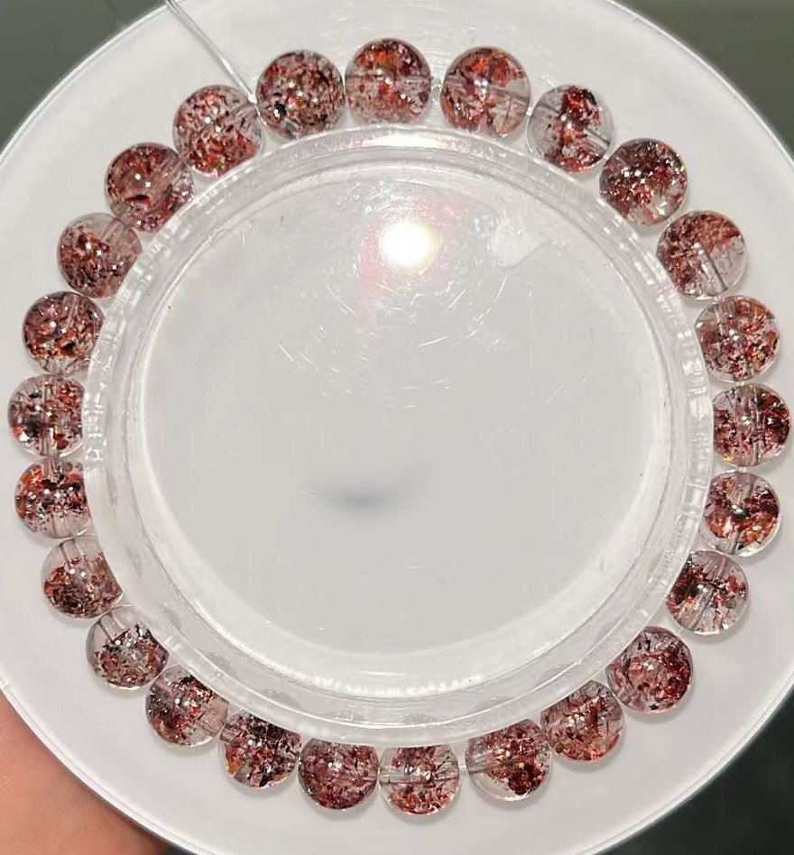 天然無処理　レピドクロサイトインクォーツ  ブレスレット N o 1769