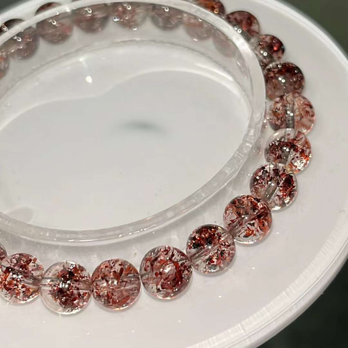 天然無処理 レピドクロサイトインクォーツ ブレスレット N o 1769 