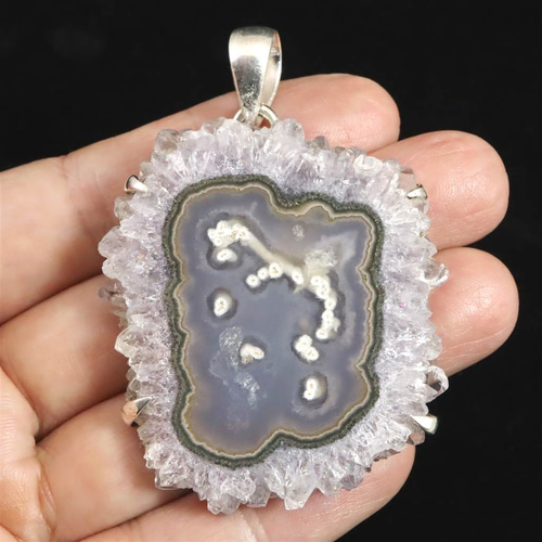 フラワーアメジスト／スタラクライト ペンダント 30.8g #75859