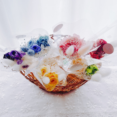 リニューアル】選べる6色 枯れないお花 プリザーブドフラワー