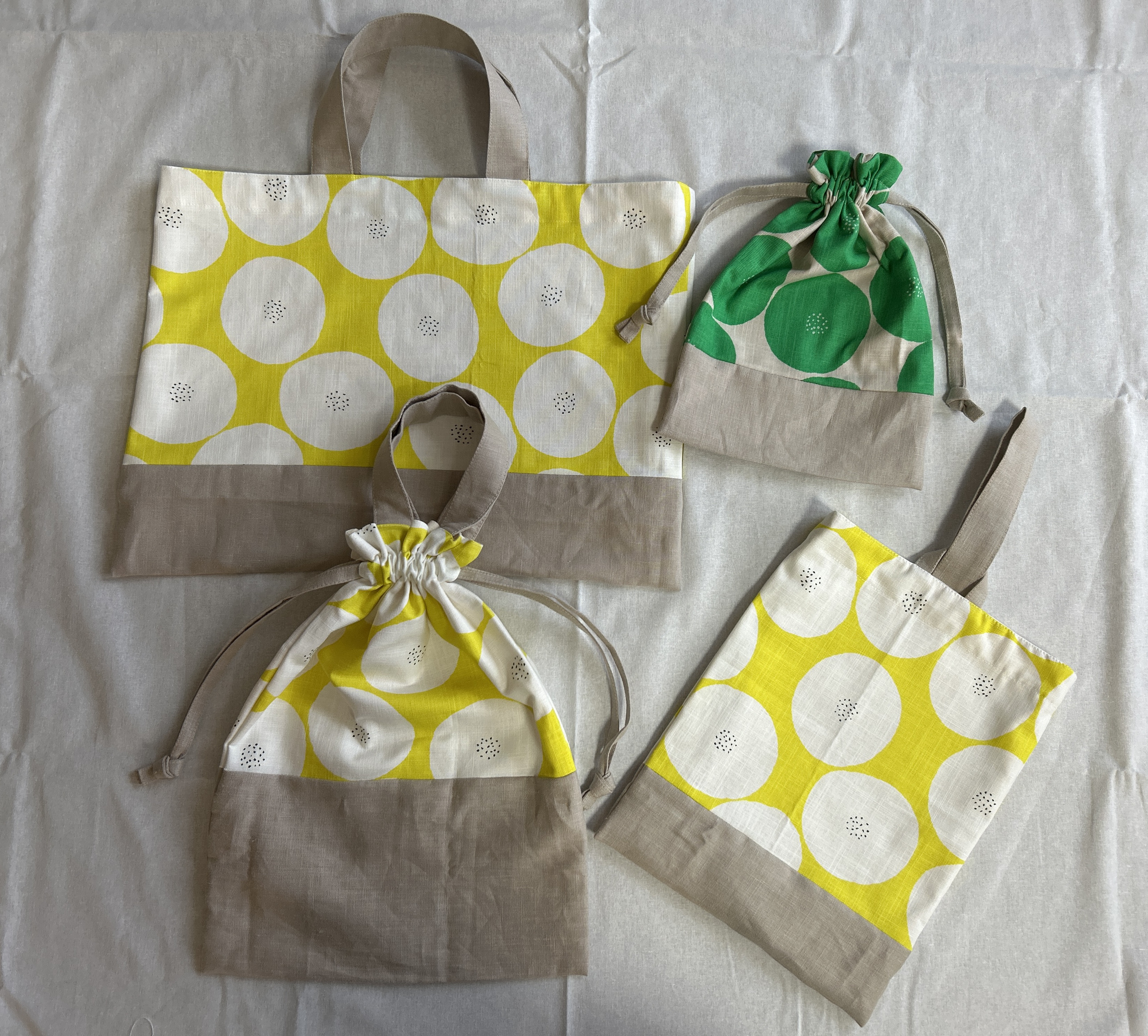 ◎ 入園・入学準備に◎tomotakeあんぱん柄　4点セット