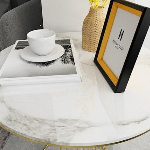 大理石天板のラグジュアリーサイドテーブル2 おしゃれ かわいい