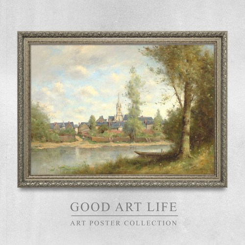 ポール=デジレ・トゥルイユベール油彩板画19世紀 ポール=デジレ・トゥルイユベール油彩板画19世紀 ポール=デジレ