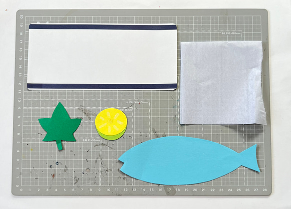 保育製作 壁面 秋製作 さんま 保育園 型紙 保育製作キット販売