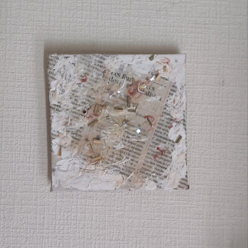 テクスチャアート 和紙 和モダン原画 コラージュ 抽象画 アート
