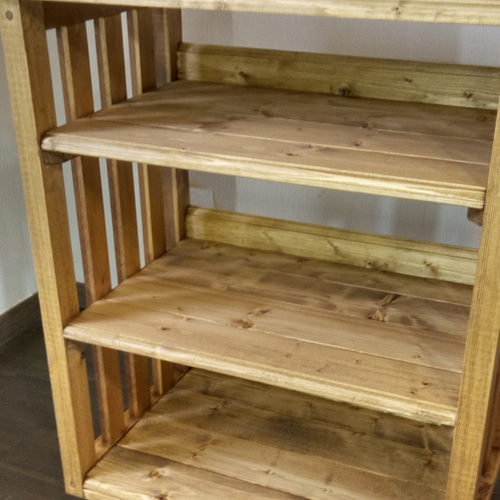 No104【部屋に天然木がある暮らし】ワゴン、サイドテーブル、作業台