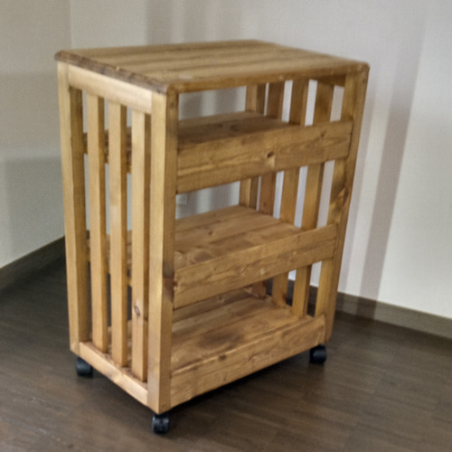 No104【部屋に天然木がある暮らし】ワゴン、サイドテーブル、作業台