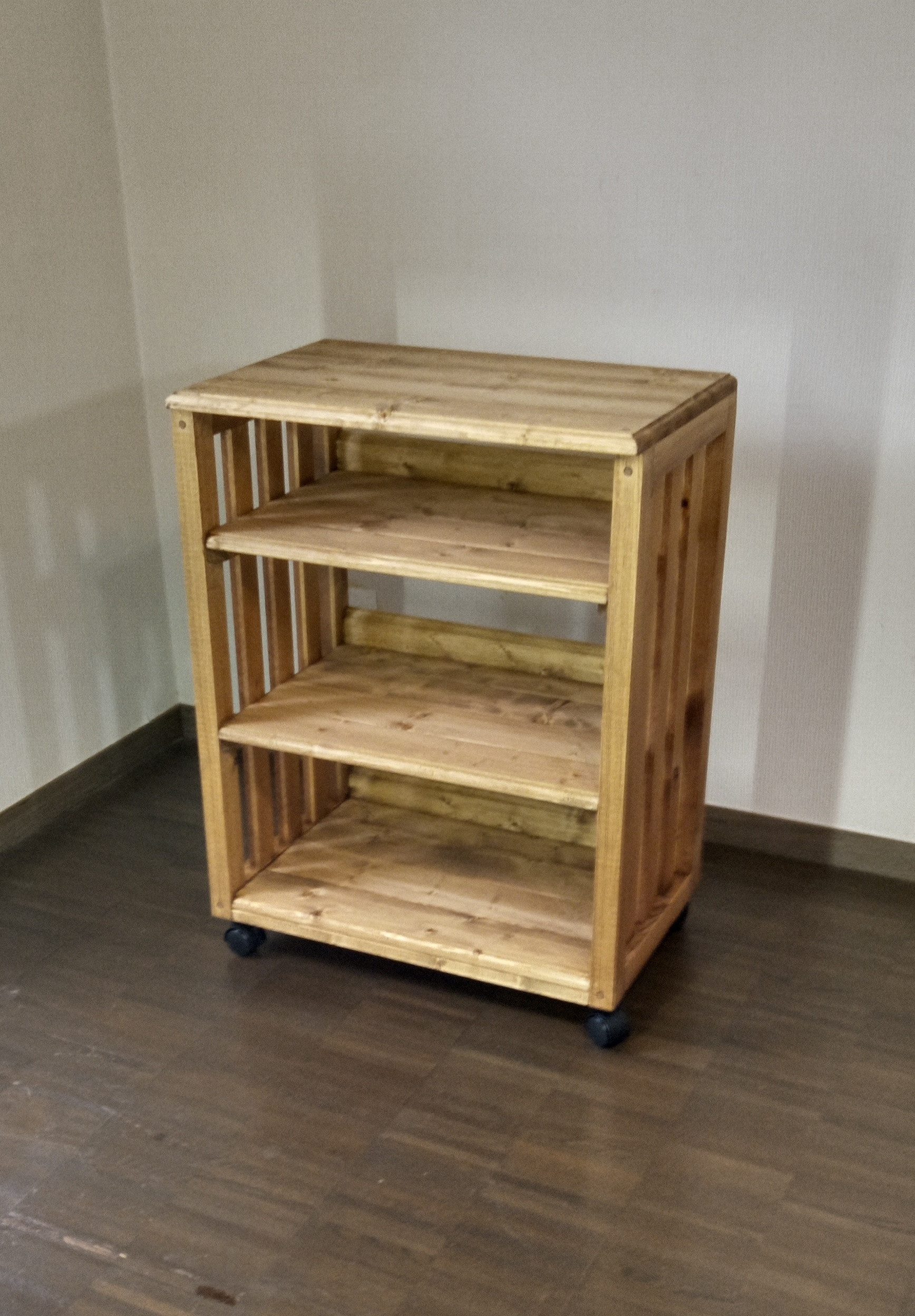 No104【部屋に天然木がある暮らし】ワゴン、サイドテーブル、作業台、天然無垢材、