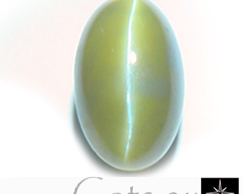 天然石クリソベリル クリソベリルキャッツアイ ルース 1.95ct 天然石 レアストーン