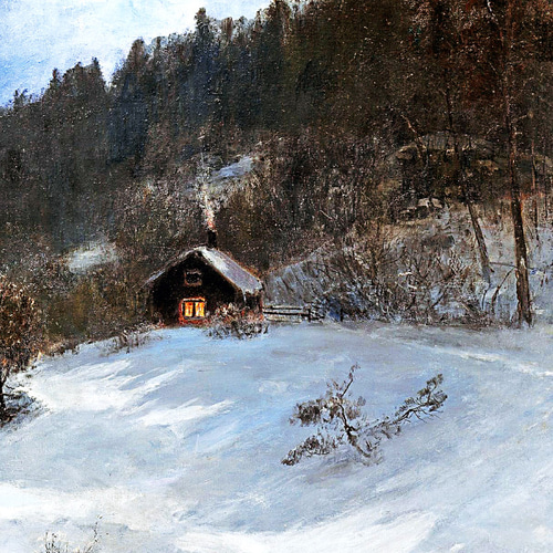 激安商品 スウェーデンのアート 冬の風景画 絵画 通販｜Creema ARTE 絵画