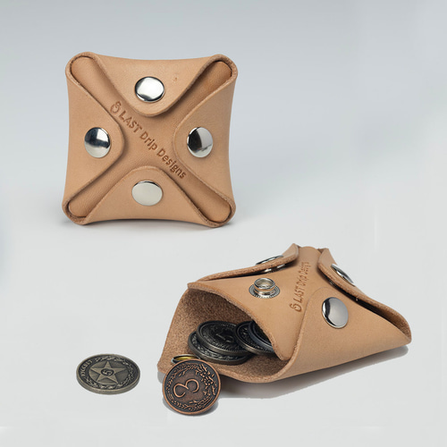 四角形 小銭入れ スクエア コインケース 牛革 レザー ヌメ革 本革 日々