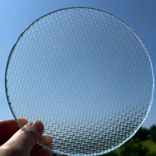 ガラス フリル皿 昭和レトロ お皿 径25cm 4285ee7dbefd75ed7f65b52302d7cb