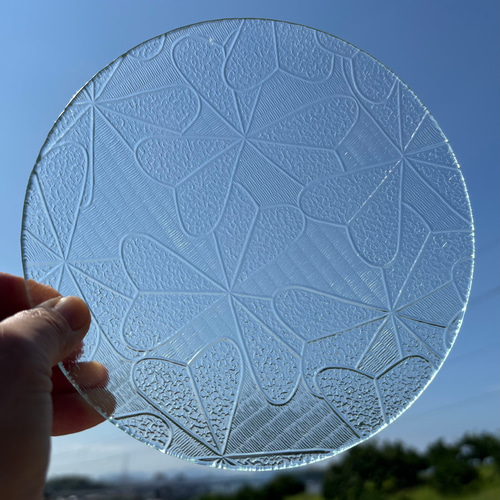 昭和ガラス食器 レトロガラス食器 直径約16.5cm SDGs 中皿 中皿 みさと