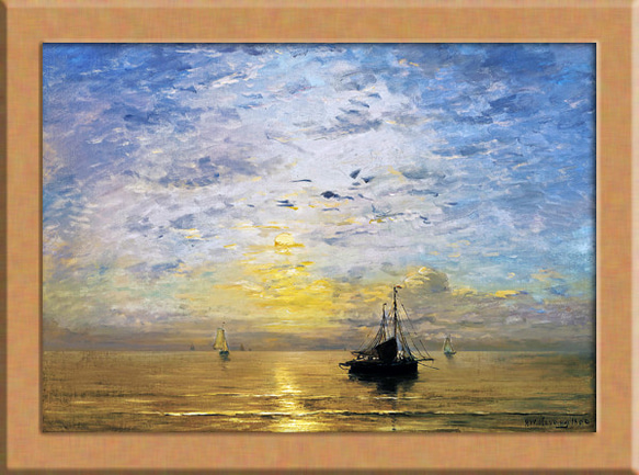 湖の風景画 ドイツのアート 絵画 ARTE 通販｜Creema(クリーマ) 18363924