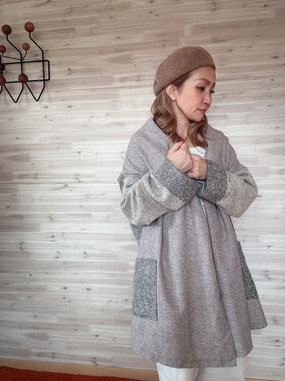 a.myu 日差しよけに　ストールドロップカーディガン 2枚目の画像