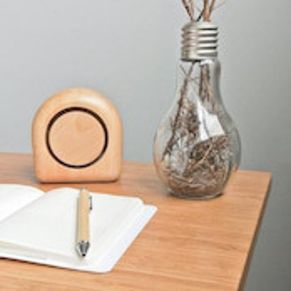 森に差し込む光 木製 LEDランプ ベッドサイドランプ USB電源 TOSMU 5枚目の画像