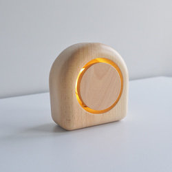 森に差し込む光 木製 LEDランプ ベッドサイドランプ USB電源 TOSMU 1枚目の画像