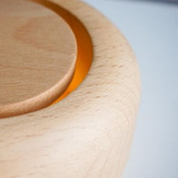 森に差し込む光 木製 LEDランプ ベッドサイドランプ USB電源 TOSMU 6枚目の画像