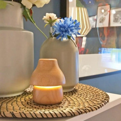 森のきのこ 木製 LEDランプ ベッドサイドランプ USB電源 TOSMU 5枚目の画像