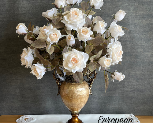 送料無料」ヨーロピアンスタイル アンティークローズのラウンド型