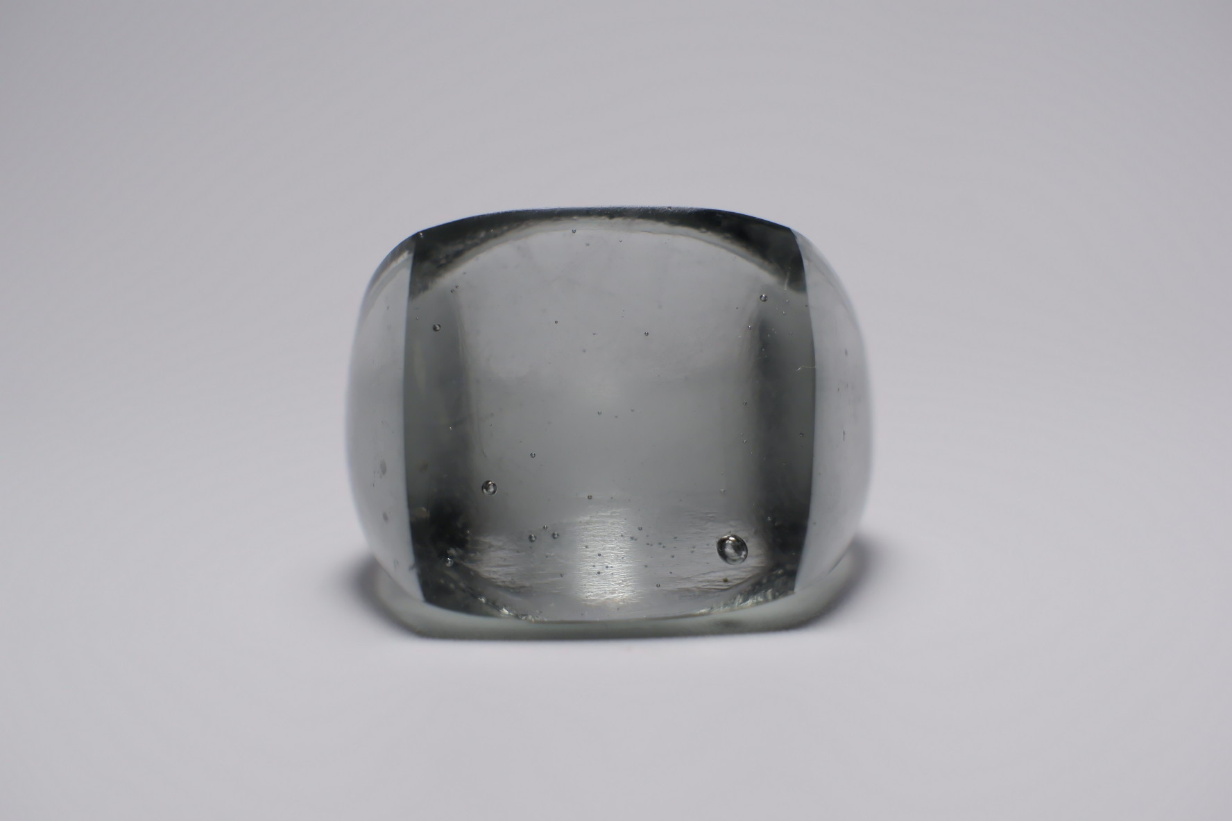 ガラスリング　Glass ring Gray□ #611