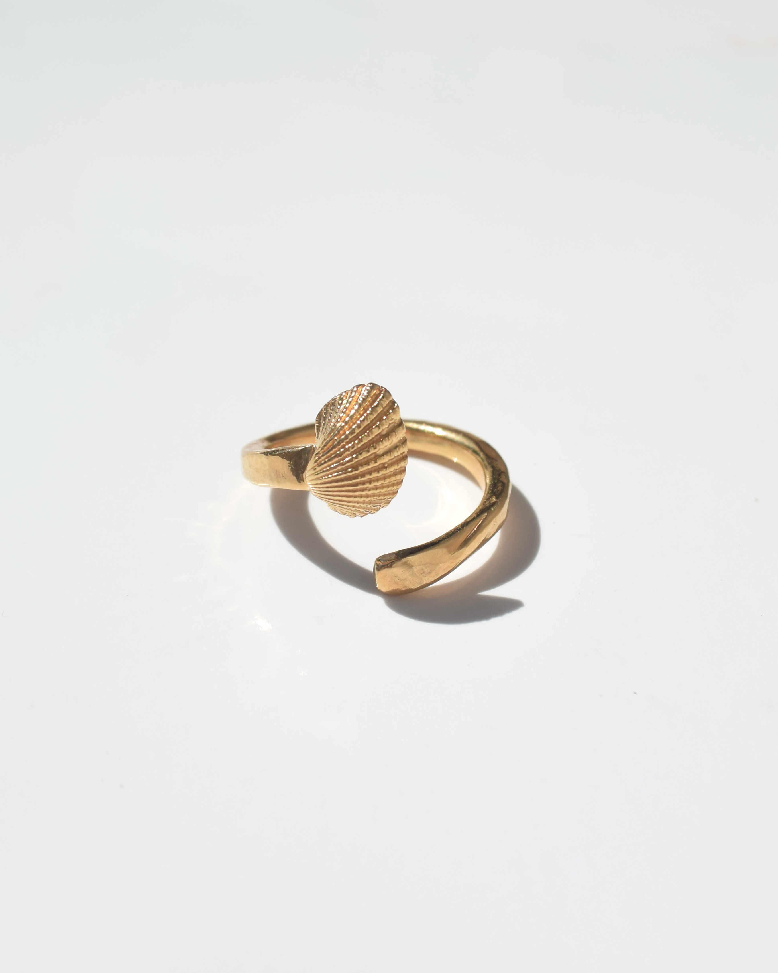 〈Cast of real ocean〉Shell ring -Gold-