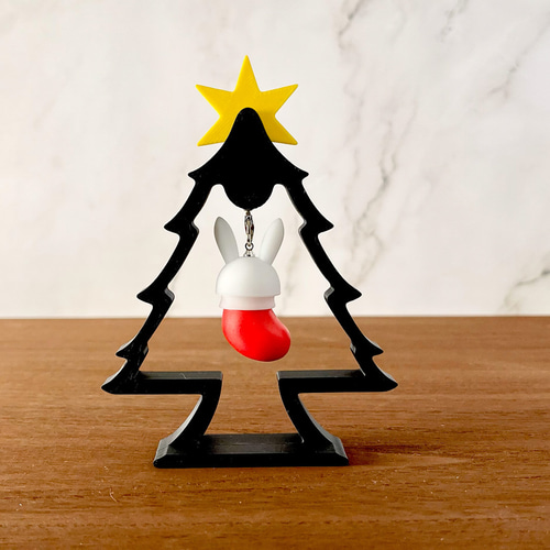 ウサツボクリスマス【うさぎ ウサギ クリスマスツリー かわいい