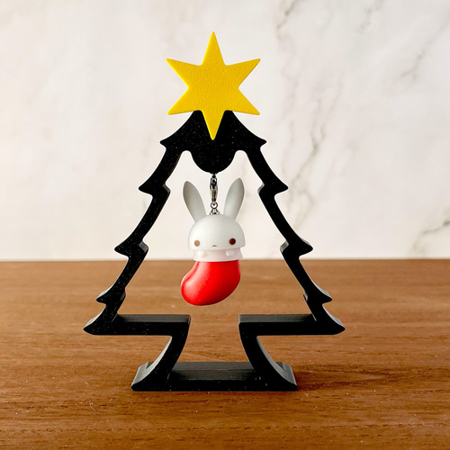 ウサツボクリスマス【うさぎ ウサギ クリスマスツリー かわいい