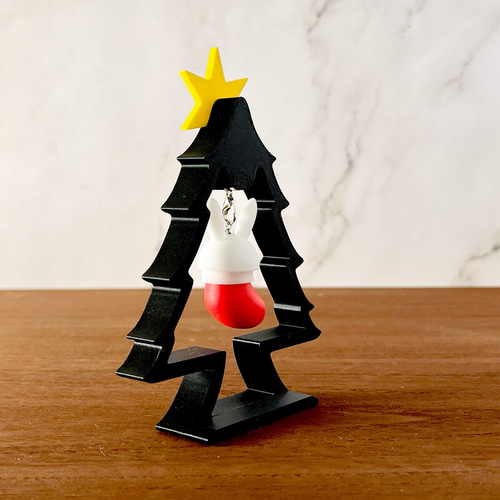 ウサツボクリスマス【うさぎ ウサギ クリスマスツリー かわいい