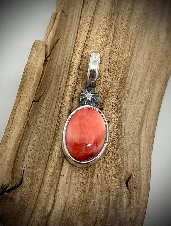 スパイニーオイスターシェル シルバー ネックレス ペンダント