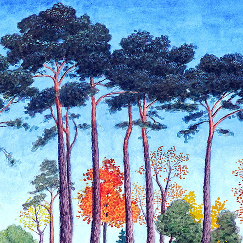 松の木 風景画 スウェーデンのアート 絵画 ARTE 通販｜Creema