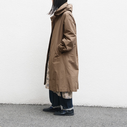 ⭐30％OFF⭐コットン ナイロン バックタック フード ロングコート 