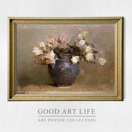 ★アートポスター★年代物３０年前★ＶＩＥＮＮＡ★ＡＲＴ アボット・ハンダーソン・セイヤー / アートポスター / 風景画 / 花