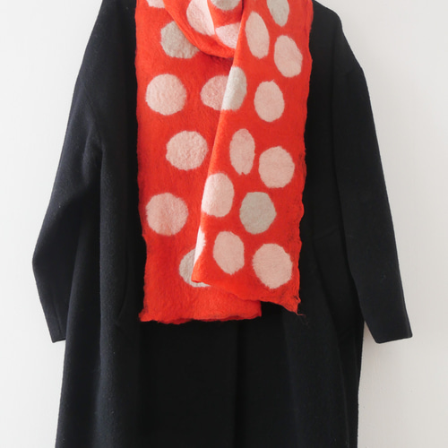 美品 HUMAN MADE ❤️ WOOL STOLE RED ストール マフラー HUMAN MADE - HUMAN MADE ❤️ WOOL STOLE RED ストール マフラーの