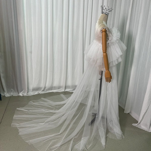 実例写真！ウエディングドレス ツーピース キャミソール オフホワイト  