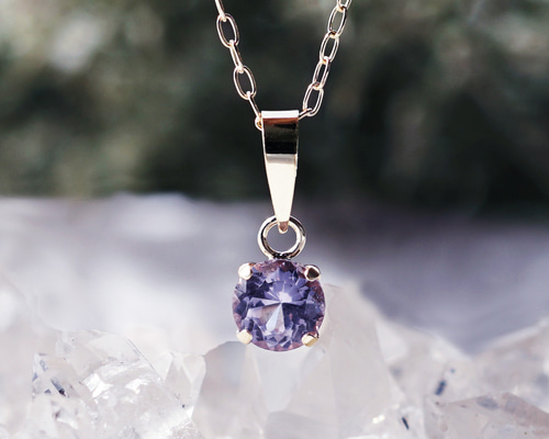 K18 WG ラベンダースピネル ネックレストップ K18 WG ラベンダー