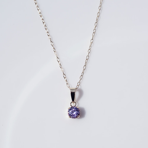 K18 WG ラベンダースピネル　　ネックレストップ K18 WG ラベンダースピネル ネックレストップ K18 WG ラベンダー