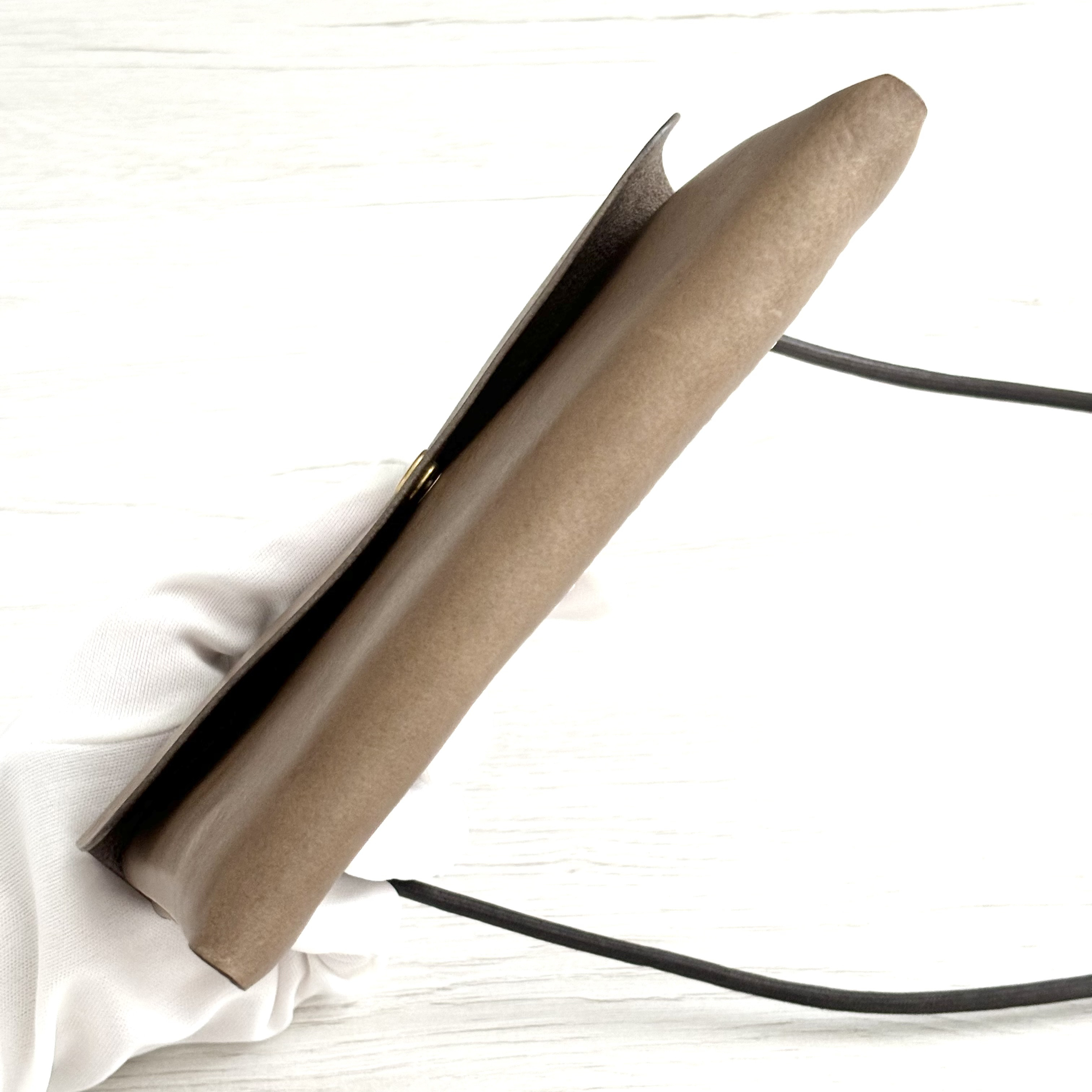 イタリアンレザーミニバッグ/スマホショルダー　トープ（在庫品）