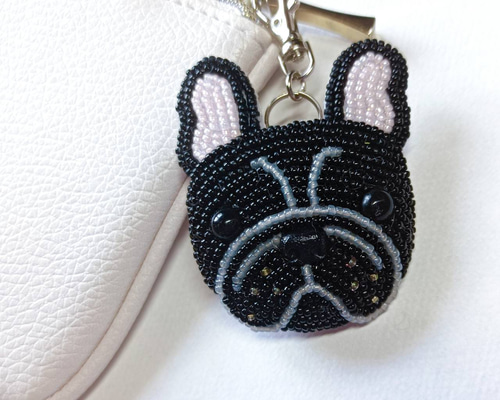 フレンチブルドック ブラック 黒 チャーム バッグチャーム