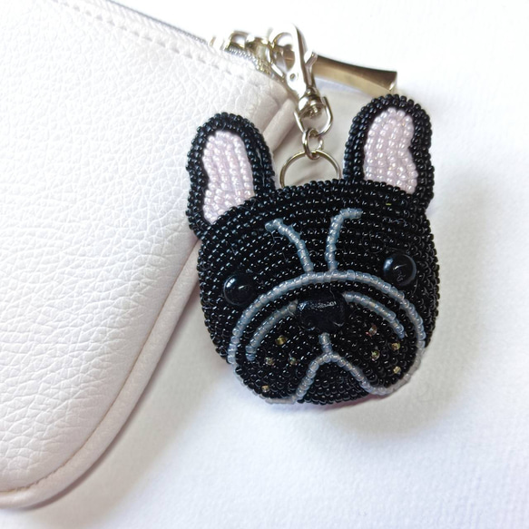 フレンチブルドック ブラック 黒 チャーム バッグチャーム
