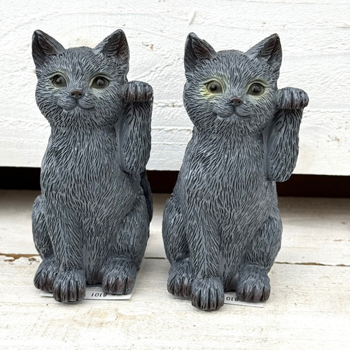 値下げ レア 特大 オブジェ 猫 ネコ 置物 トナラ焼き 招き猫
