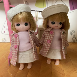 B1 ドールハウス 1/6 背景ボート 床 石畳 リカちゃん ブライス