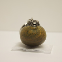 フグ　パロサント（木材）ピューター（金属）キーホルダー、ペンダント、バッグチャーム、置物 10枚目の画像