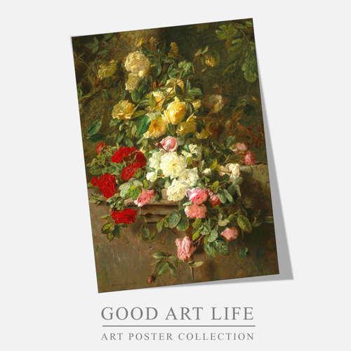 アドリアナ・ヨハンナ・ハーネン / アートポスター / 花 / 薔薇