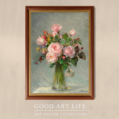 ベルタ・ヴェークマン / アートポスター / 花 / 薔薇 / アンティーク