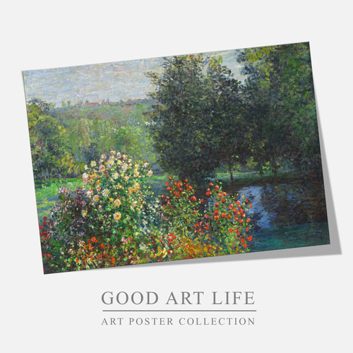 クロード・モネ / アートポスター / 風景画 / 花 / アンティーク