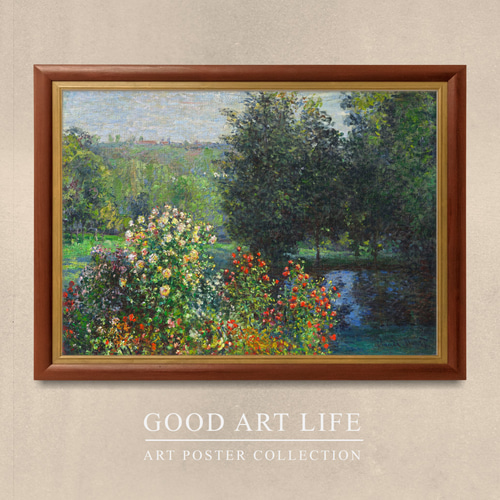 額装品/GardenersHouse/クロードモネ/ポスター/アート/インテリア Amazon.co.jp: ポスター クロード モネ Gardener's House at Antibes