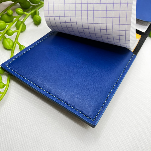 RHODIA メモ帳カバー 本革 イタリアンレザー ブックカバー smile