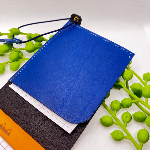 RHODIA メモ帳カバー 本革 イタリアンレザー ブックカバー smile